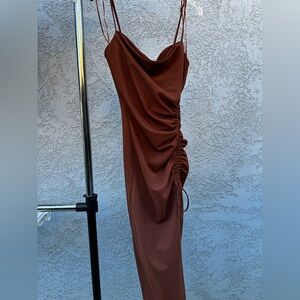 Ruched Wedding Guest Maxi Dress